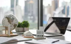 Desk of Real Estate Professional